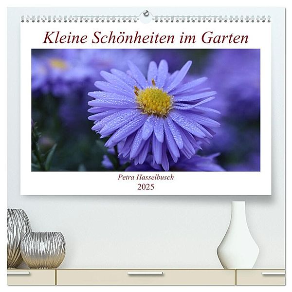 Kleine Schönheiten im Garten (hochwertiger Premium Wandkalender 2025 DIN A2 quer), Kunstdruck in Hochglanz, Calvendo, Petra Hasselbusch