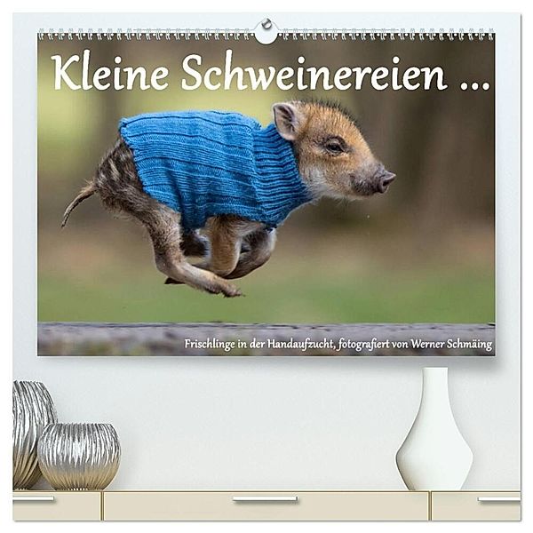 Kleine Schweinereien (hochwertiger Premium Wandkalender 2024 DIN A2 quer), Kunstdruck in Hochglanz, Werner Schmäing