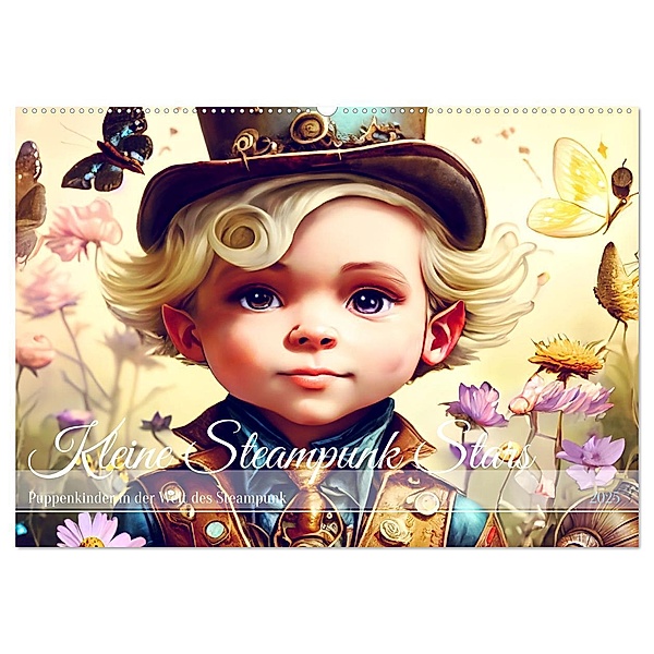 Kleine Steampunk Stars (Wandkalender 2025 DIN A2 quer), CALVENDO Monatskalender, Calvendo, Drachenkind-Fotografie