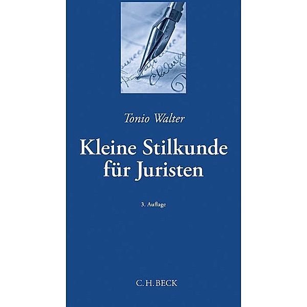 Kleine Stilkunde für Juristen, Tonio Walter