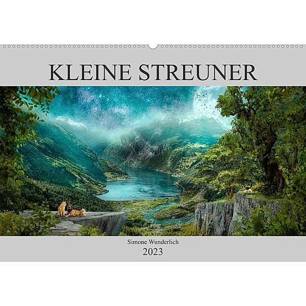 Kleine Streuner (Wandkalender 2023 DIN A2 quer), Simone Wunderlich