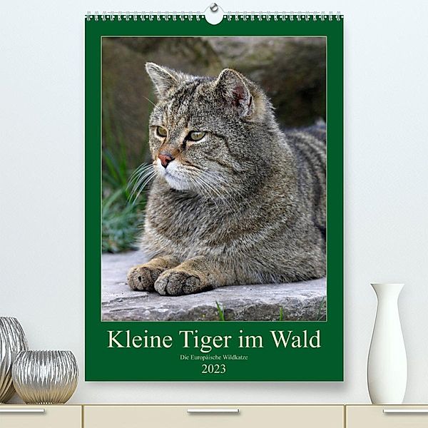 Kleine Tiger im Wald (Premium, hochwertiger DIN A2 Wandkalender 2023, Kunstdruck in Hochglanz), Roland Brack