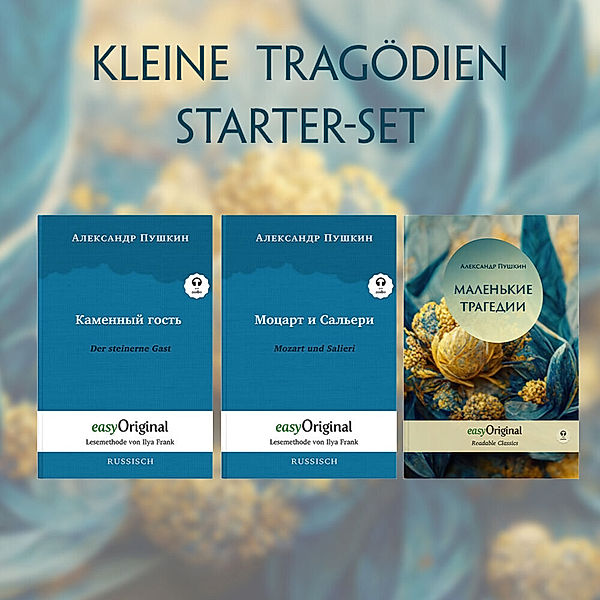 Kleine Tragödien (mit Audio-Online) - Starter-Set - Russisch-Deutsch, m. 1 Audio, m. 1 Audio, 3 Teile, Alexander Puschkin