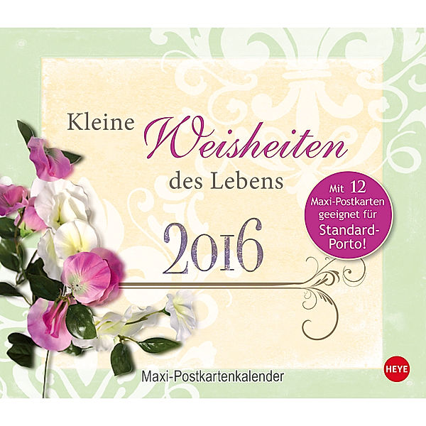 Kleine Weisheiten des Lebens, Maxi-Postkartenkalender 2016