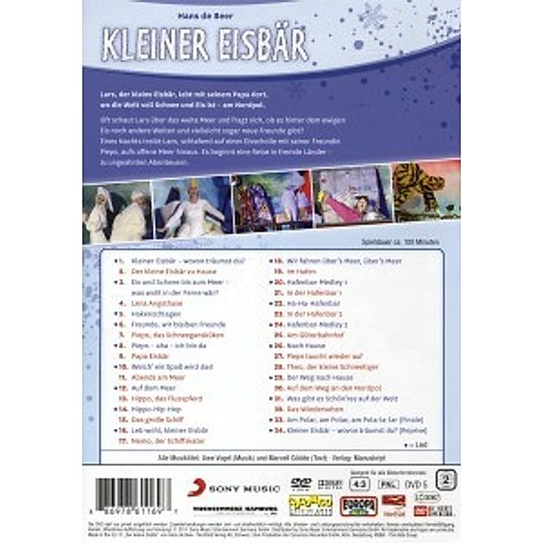 Kleiner Bär, Das Musical - Live DVD, 1 DVD