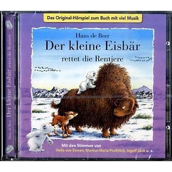 Kleiner Eisbär rettet die Rentiere,1 Audio-CD, Hans de Beer