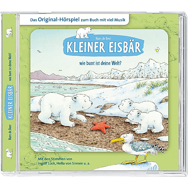 Kleiner Eisbär, wie bunt ist deine Welt?, 1 Audio-CD, Hans de Beer