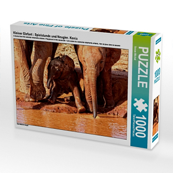Kleiner Elefant : Spielstunde und Neugier. Kenia (Puzzle), Susan Michel