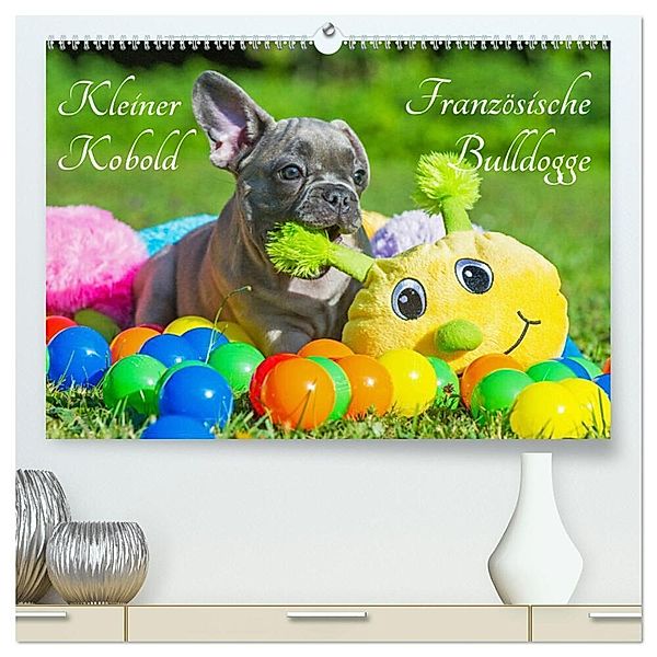 Kleiner Kobold Französische Bulldogge (hochwertiger Premium Wandkalender 2025 DIN A2 quer), Kunstdruck in Hochglanz, Calvendo, Sigrid Starick