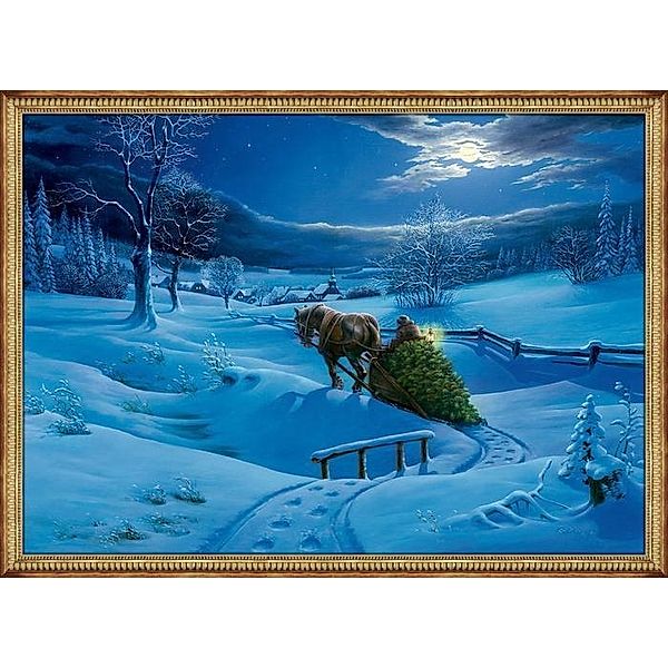 Kleiner Wandkalender - Winterlandschaft