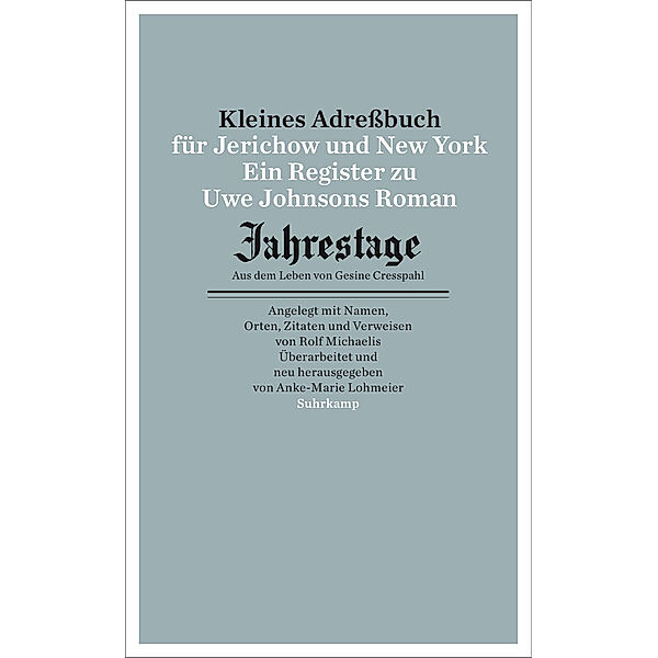 Kleines Adressbuch für Jerichow und New York