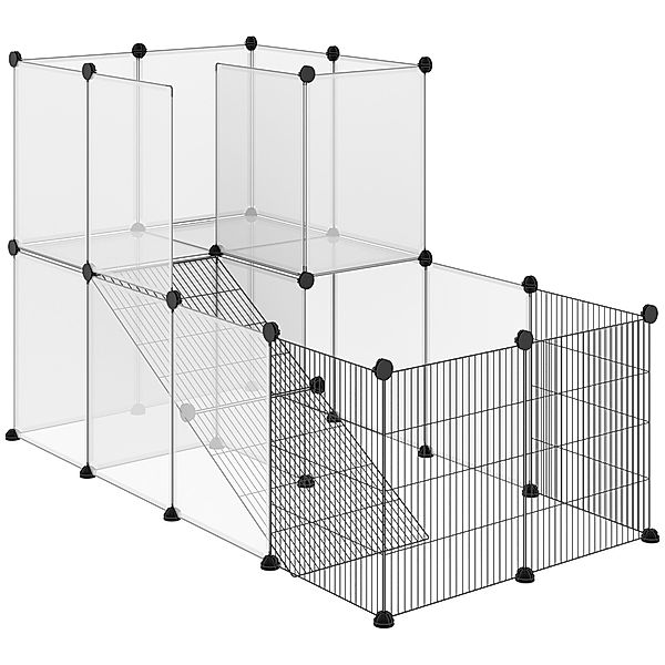 Kleintierkäfig mit verschiedenen Panelen