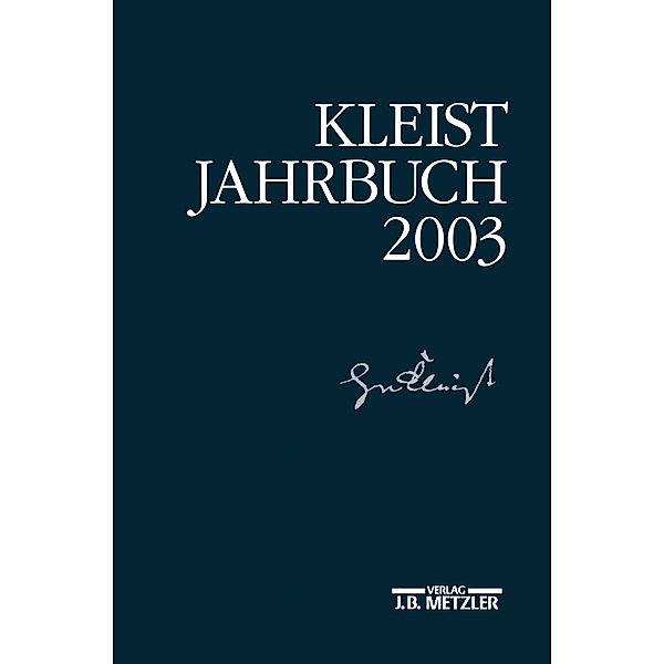 Kleist-Jahrbuch: Kleist-Jahrbuch 2003