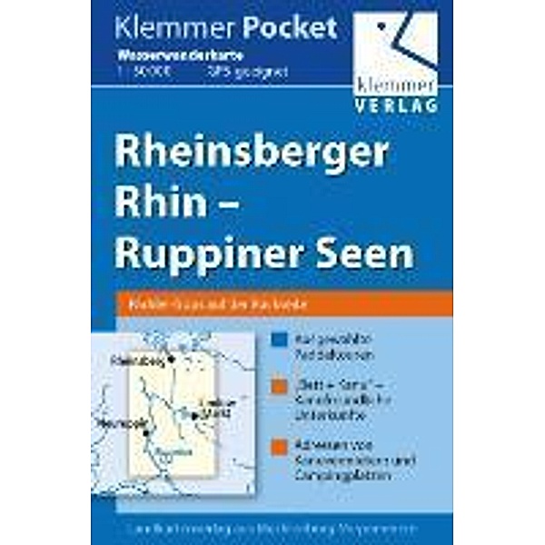 Klemmer Pocket Wasserwanderkarte Rheinsberger Rhin  Ruppiner Seen 1 : 50 000, Christian Kuhlmann, Thomas Wachter, Klaus Klemmer