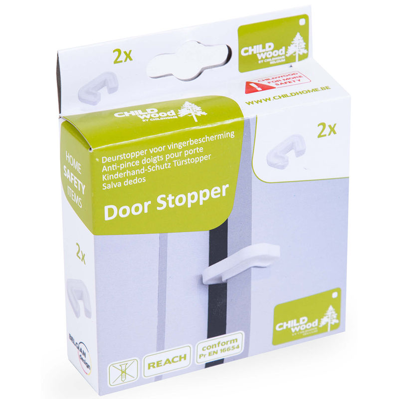 Klemmschutz DOOR STOPPER 2er-Pack in weiß