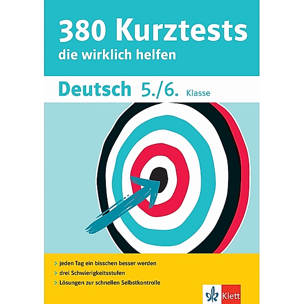 Klett 380 Kurztests Deutsch 5./6. Klasse / 380 Kurztests, Astrid Wiese