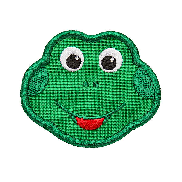 Affenzahn Klett-Badge FROSCH (7,8 x 7,6) in grün