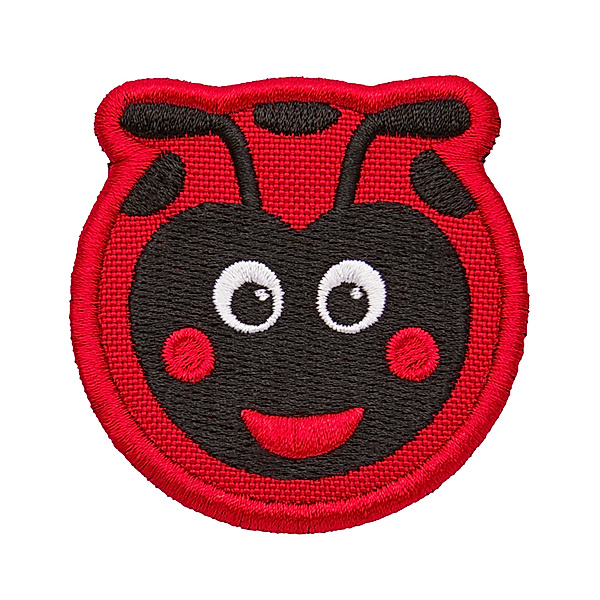 Affenzahn Klett-Badge MARIENKÄFER (7,8 x 7,6) in rot/schwarz