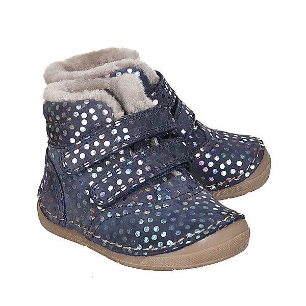 froddo® Klett-Booties PAIX WINTER - DOTS in blue