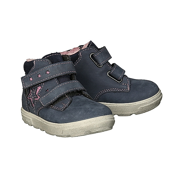 PEPINO Klett-Boots ALEXIA – STARS gefüttert in dunkelblau/rosa