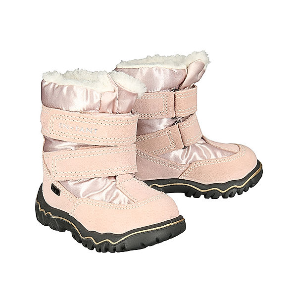 EN FANT Klett-Boots ENFANTS D'HIVER TEX in puderrosa