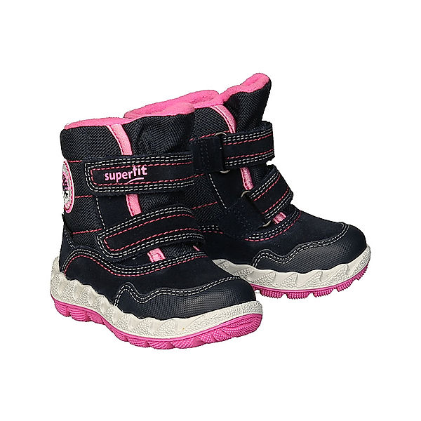 Superfit Klett-Boots ICEBIRD gefüttert navy/rosa