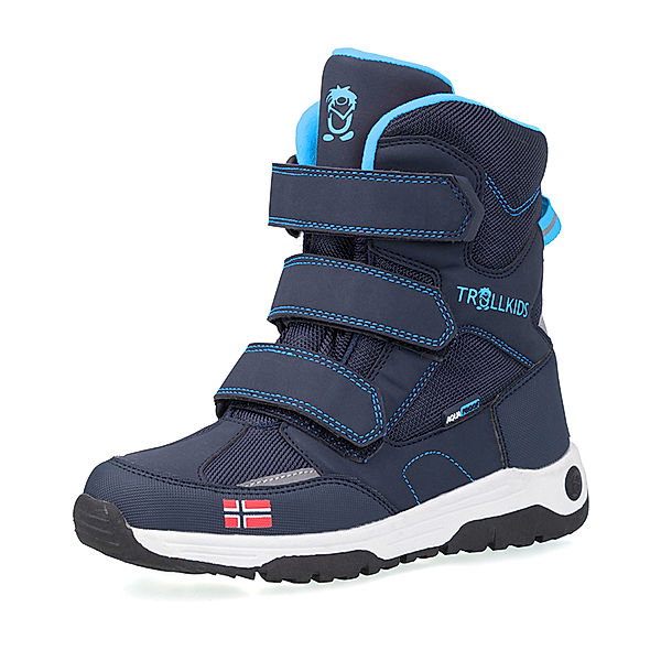 TROLLKIDS Klett-Boots LOFOTEN gefüttert in navy/medium blue