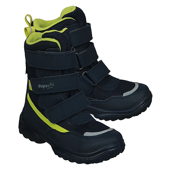 Superfit Klett-Boots SNOWCAT in blau/grün