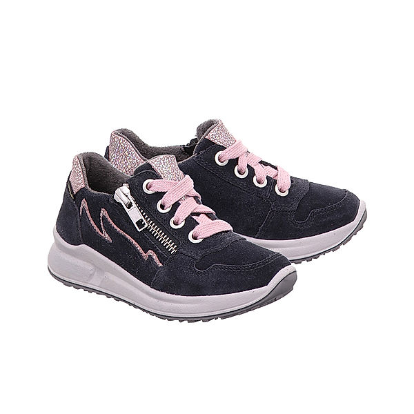 Superfit Klett-Halbschuhe MERIDA ZIP in blau/rosa