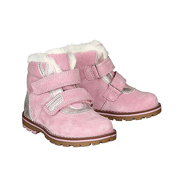 elefanten Klett-Lauflernschuhe BERG BETTY gefüttert in rosa