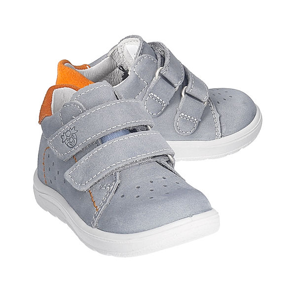 PEPINO Klett-Lauflernschuhe LAAS in calcite/orange