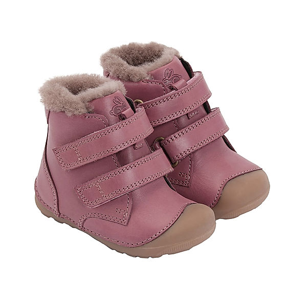 Bundgaard Klett-Lauflernschuhe PETIT MID LAMP II gefüttert in dark rose