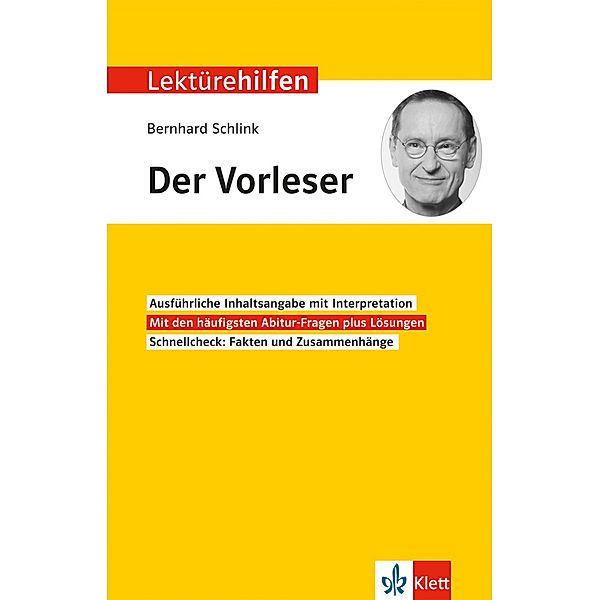 Klett Lektürehilfen Bernhard Schlink, Der Vorleser, Hans-Peter Reisner