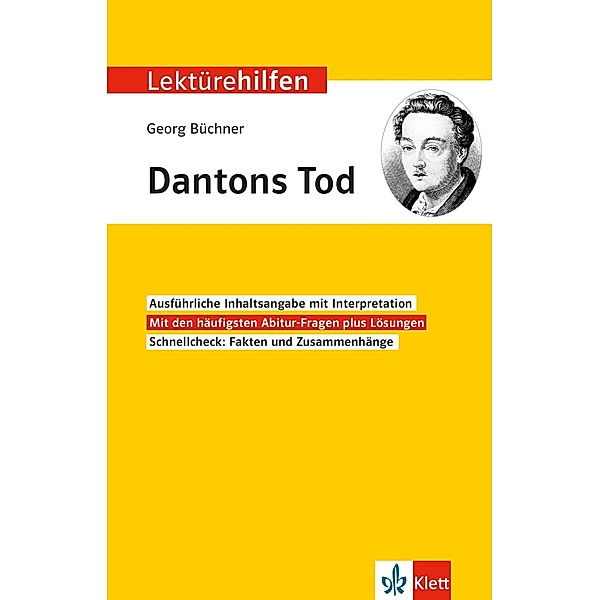 Klett Lektürehilfen Georg Büchner, Dantons Tod, Hansjürgen Popp