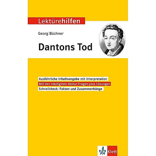 Klett Lektürehilfen Georg Büchner, Dantons Tod, Hansjürgen Popp