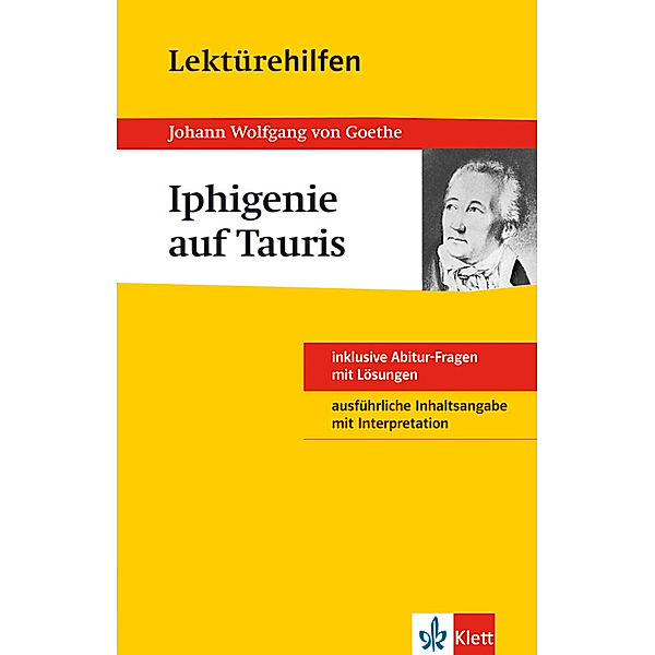 Klett Lektürehilfen Johann W. von Goethe, Iphigenie auf Tauris, Udo Müller