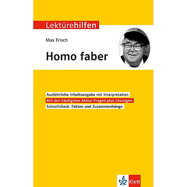Klett Lektürehilfen / Klett Lektürehilfen Max Frisch, Homo faber, Manfred Eisenbeis