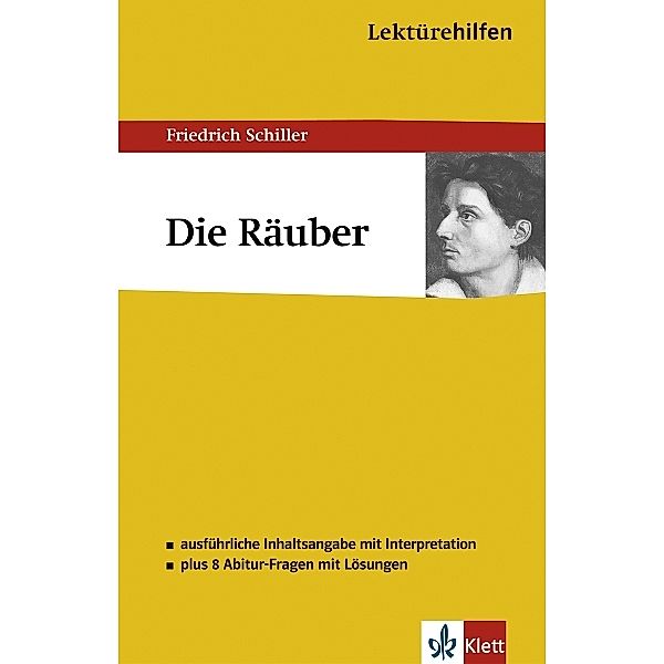 Klett Lektürehilfen / Lektürehilfen Friedrich Schiller Die Räuber, Friedrich Schiller