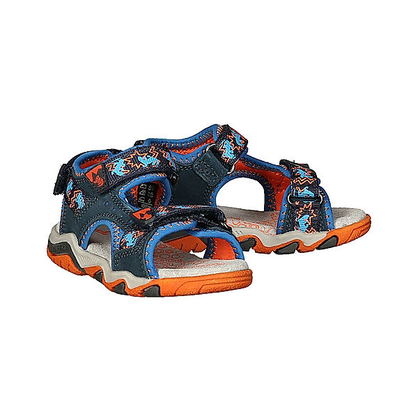 Lurchi Klett-Sandalen BRIAN in jeansblau/orange