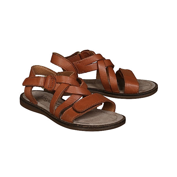 bisgaard Klett-Sandalen CLEA in cognac