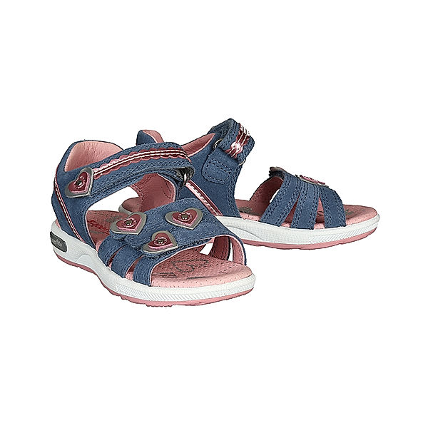 Superfit Klett-Sandalen EMILY HEARTS in blau/rosa