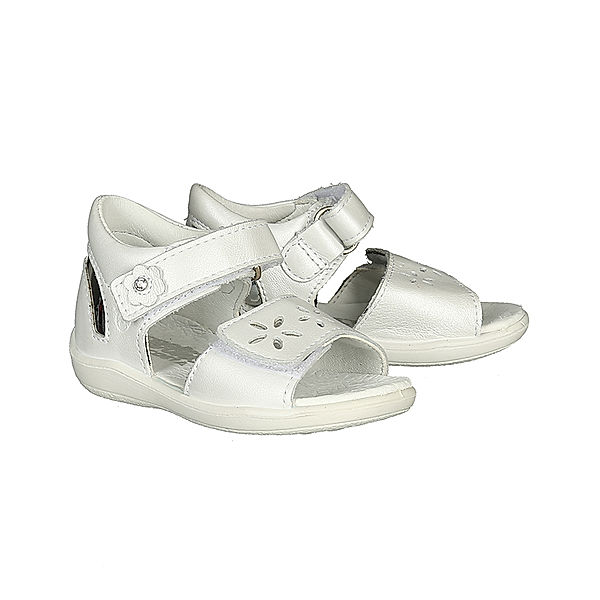 PEPINO Klett-Sandalen FINNI REFLEX in perlweiss/silber