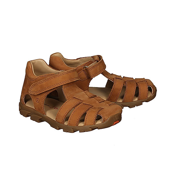 elefanten Klett-Sandalen FISHER FIDO mit Zehenschutz in braun