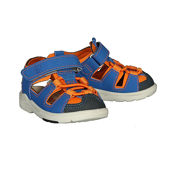 PEPINO Klett-Sandalen GERY mit Zehenschutz in blau/orange