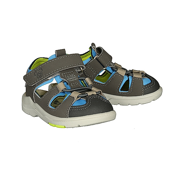 PEPINO Klett-Sandalen GERY mit Zehenschutz in grau/hellblau