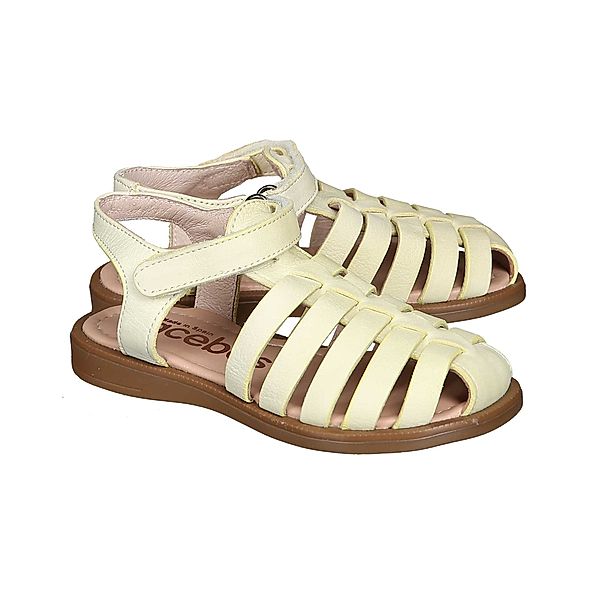 acebos Klett-Sandalen NARCISO mit Zehenschutz in creme