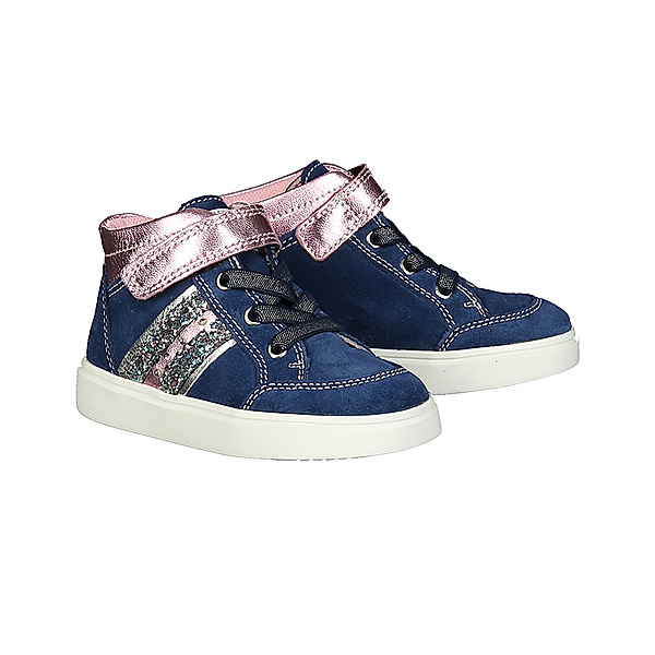 RICHTER Klett-Schuhe TWINKLI mit Blinklicht in blau/pink