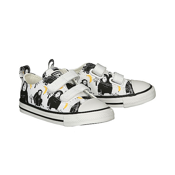 Converse Klett-Sneaker CTAS 2V OX – JUNGLE FUN in weiß/schwarz