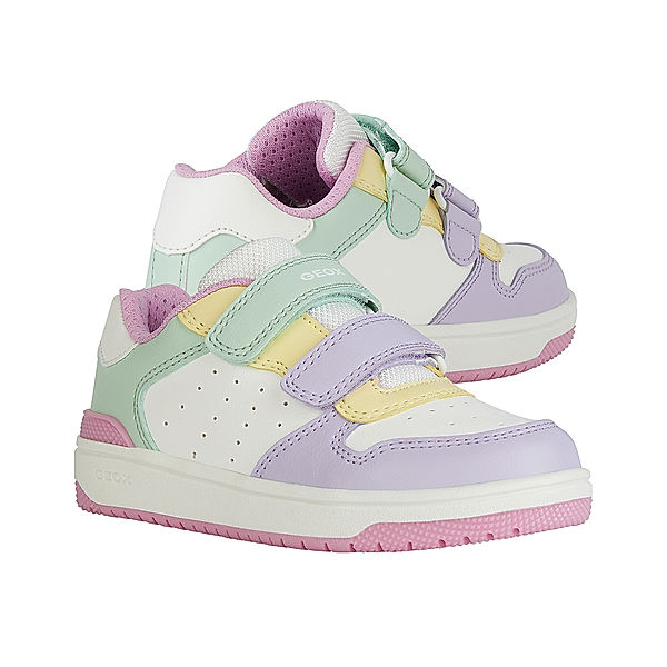 GEOX Klett-Sneaker J WASHIBA B in white/multicolor