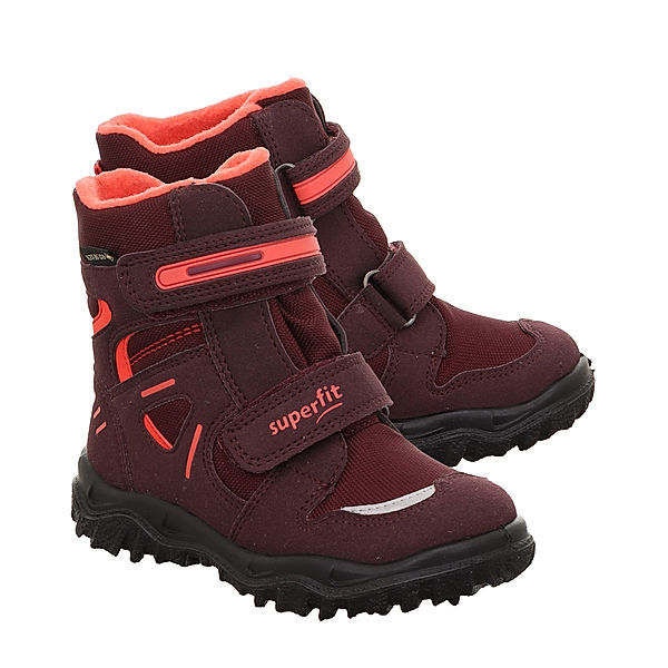 Superfit Klett-Stiefel HUSKY in rot/hellrot